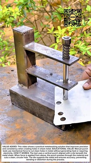 Simple Metal Punch Tool That Creates Perfect Holes Every Time #9work