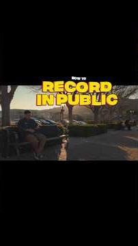 How to record yourself in public. #record #public #cinematic #justdoit #fyp