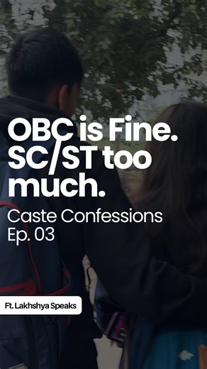 Lakhshya L. on Instagram: "They said OBC is fine. SC ST is not. This is how love ends in India. Caste Confessions, Episode 3. Tags: Caste Confessions, Love And Caste, Inter Caste Relationship, Inter Caste Marriage India, Caste System In India, Dalit Experiences, Mahar Community, Maratha Community, OBC And SC, Scheduled Caste, Savarna Privilege, Brahminism, Anti Caste Movement, Ambedkarite Thought, Indian Society, Social Justice India, Caste Discrimination, Merit Myth, Love Story India, Indian Re