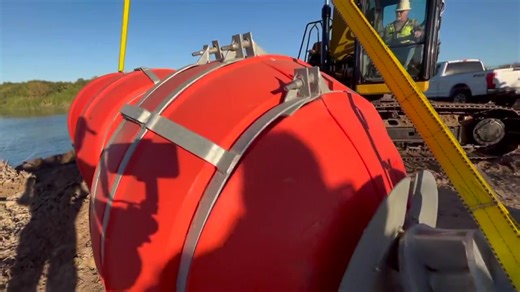 13K views · 694 reactions | This week, Texas added MORE buoys in the Rio Grande to secure the border. Despite efforts by the Biden Admin to remove these floating barriers, Texas kept them in the river. We will continue to expand them to deny illegal entry into our state. More: https://bit.ly/4hUAOHz | Greg Abbott | Facebook