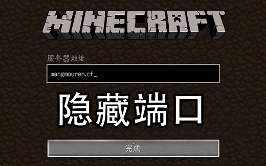 [我的世界]如何利用免费域名隐藏Minecraft服务器端口