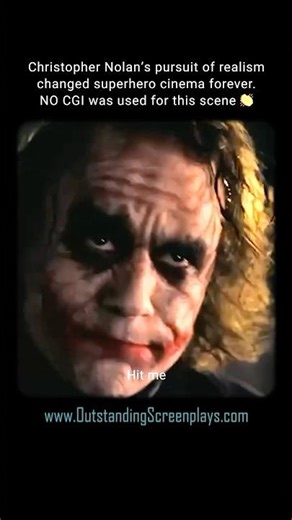 Heath Ledger as Joker vs Christian Bale as Batman in the most Iconic scene from The Dark Knight