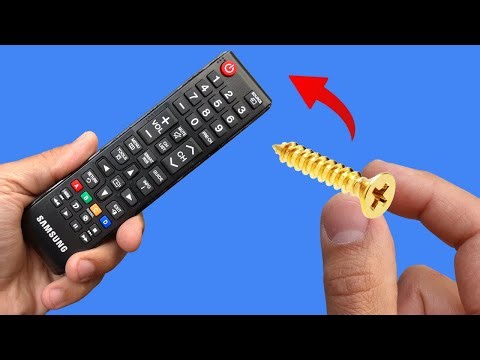 Put 1 Old Common Phillips Screw and Fix All Remote Controls in Your Home! How to Repair TV Remote!