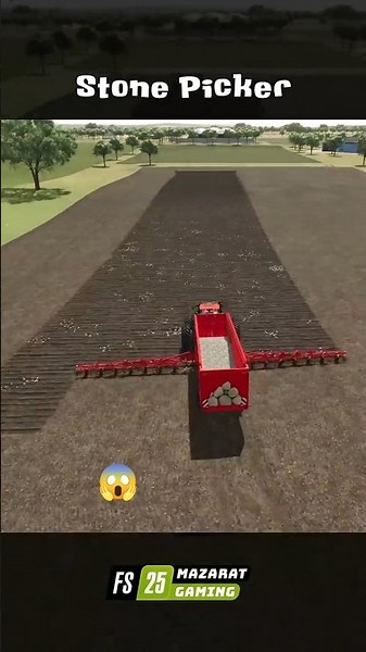 Cleaning the Field from Stones for a Smoother Harvest! | FS25 #Shorts