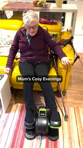 Mum loves her cosy evenings on the couch — and thanks to her motorized stepper, she stays active without even moving. The remote makes it easy for her to change speed and functions while relaxing. When she’s done, I take my turn… and even my brother uses it during long study hours. One stepper, keeping our whole family active this winter! | Ideal World