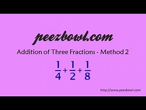 Addition of three fractions by LCM (Method - 2)