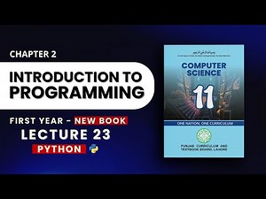 2.1 Introduction to Programming - Chapter 2 - PTB New Book 2025 - Class 11 Computer Science