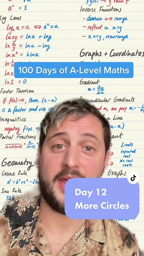 Day 12: Exploring More Circles in A-Level Maths