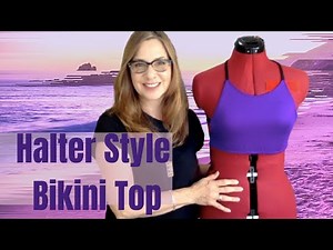 Halter-Style Bikini Top: beautiful criss-cross back