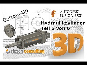 Autodesk Fusion 360 Bottom Up Teil 6 von 6 - Zeichnung Zeichnungsableitung CAD Deutsch Tutorial