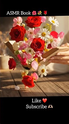 ASMR Spring Book Opening 🌸 Relaxing Flower Petal Sounds & Nature Whispers 🌼 #asmr #viral