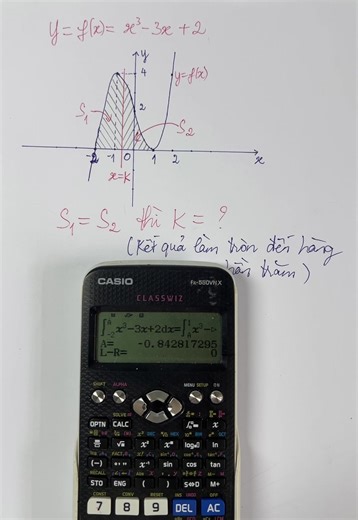 Chia đôi diện tích bằng Casio cực mượt
