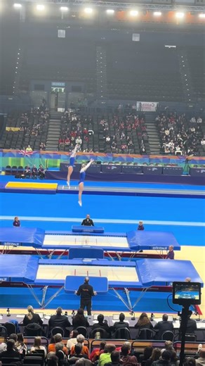 6th Place Synchronized Trampoline at World Age Group Competition 🇬🇧