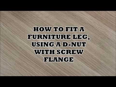 D Nut with screw flange