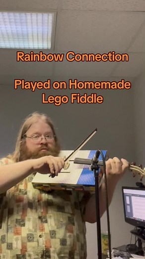 Rainbow Connection by Williams and Ascher played on lego fiddle #lego #fiddle #kermit #fyp #tiktok