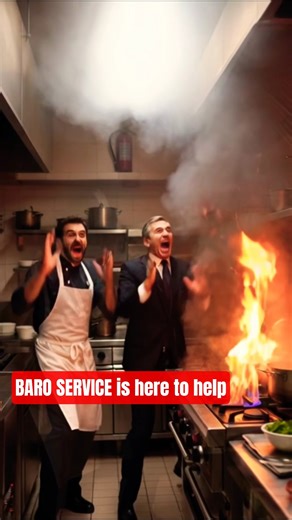 Incident in a restaurant. BARO SERVICE is here to help. #baroservice #humor