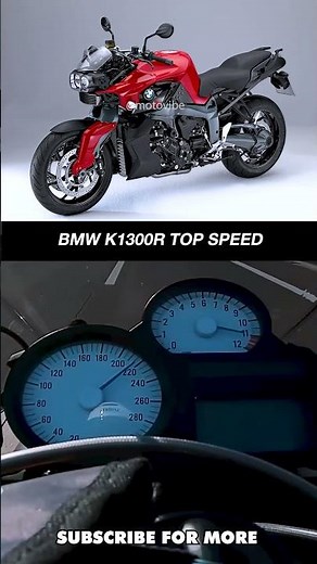 BMW K1300R TOP SPEED TEST ❤️😎