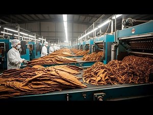 FULL PROCESS: Inside the Tobacco Factory – From Leaf Harvest to Finished Tobacco