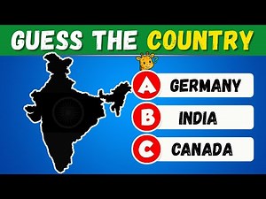 Guess the Country by the Shape Quiz 🌎 | Can You Guess 40 Countries?