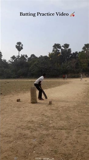 Cricket Batting Practice | Power Hitting Skills 🔥 | #cricket .