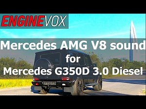 Individual ENGINEVOX active sound system is installed on Mercedes G350D / AMG V8 sound