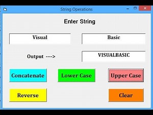 Visual Basic 6 0 String Manipulation Functions