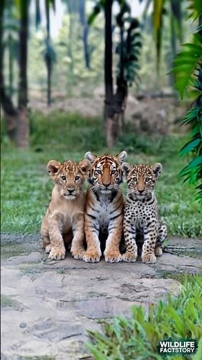 Watch These Adorable Big Cats Cubs Playing Together| Bonding Of Lion, Tiger And Leopard Cubs #animal