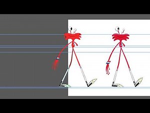 Wilt (From Foster's Home for imaginary friends) Walk cycle - Animation IV Project for 2D Rigging