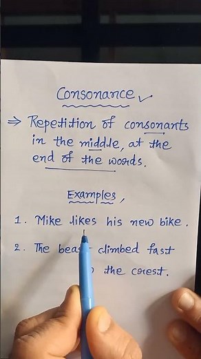 Consonance figure of speech