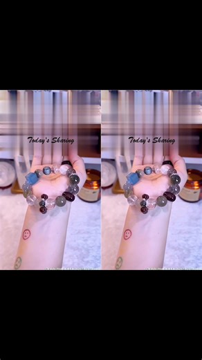 Bead bracelet warm hue#Crystal #handmade #accessories