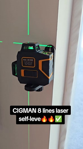 CIGMAN 8-Line Laser Self-Leveling Tool for Construction