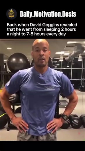Back when David Goggins openly talked about changing one of his biggest habits — going from barely 2 hours of sleep a night to consistently getting 7–8 hours every day. A rare moment where he explains that real performance isn’t just about suffering, but about adapting, recovering, and training smarter to keep pushing for the long run. #motivation #mentality #discipline #mindset #goggins