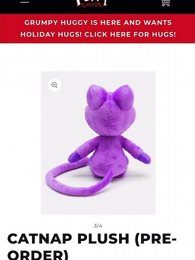 Catnap Plush - Official Poppy Playtime Merch - Pre Order Out Now! #poppyplaytimechapter3