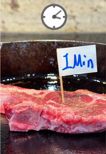 Cooking test Ep.50 How long should you cook lamb chops #cooking #cookingtiktok #foodexperiment #viral #lambchops