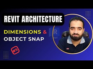 Revit Architecture 2024 Tutorial for Civil Engineers – Lecture 5: Temporary Dimensions & Object Snap