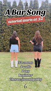 148K views · 311 reactions | ✨A Bar Song✨ Line Dance Demo & Tutorial 32 counts 4 walls Beginner Choreo: @jazandgabby_ #linedance #linedancing #linedancersoftiktok #easylinedances #countrylinedancing #linedancelessons #easylinedance #linedancetutorial #abarsong #abarsonglinedance | Line Dance | Facebook