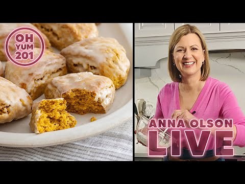 Baking Pumpkin Scones with Apple Pie Preserves - Live! | Bake-a-long with Anna Olson