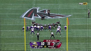 Younghoe Koo's 54-yard FG extends Falcons' lead to 14-10 vs. Vikings