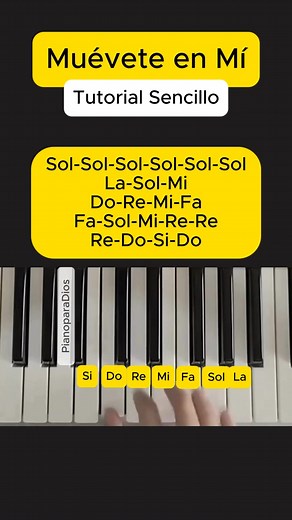 Muévete en mi - Tutorial Sencillo #piano #aprendepiano #cristianos | TALEN - TocaréPiano