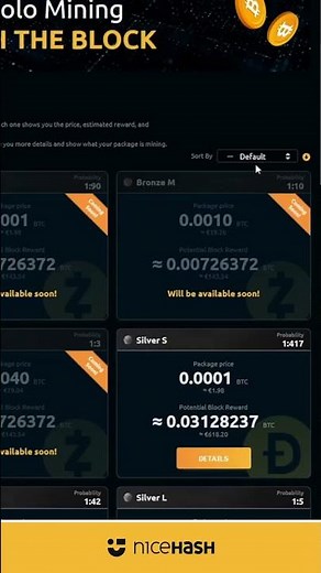 Try EasyMining at NiceHash with Catch the Block! #SHORTS