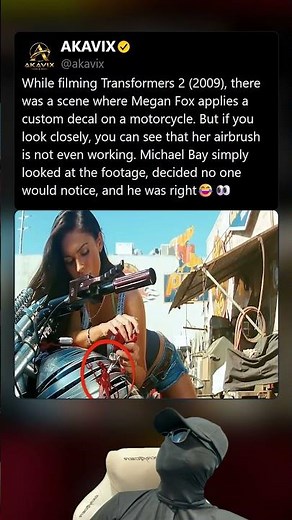 While filming Transformers 2 (2009), Megan Fox did this #shorts #movieclips #usashorts #trending