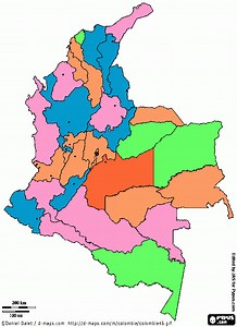 mapa de colombi para colorear, mapa de colombi para imprimir