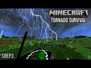 E-F5 TORNADO CHASE! | Minecraft Tornado Survival (Localized Weather Mod) S9Ep3