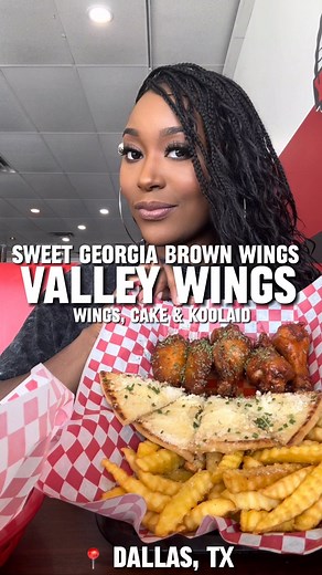 Destiny Adams | Dallas Influencer | I love a good wing spot! 🍗🍟🍞🥤 You can’t go wrong with Valley Wings in Dallas. I caught the lunch special that included a 5 piece wings,... | Instagram