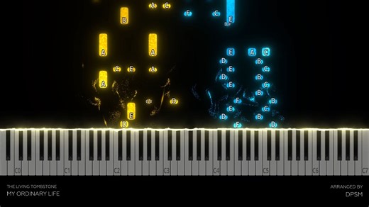 The Living Tombstone - My Ordinary Life - Piano Tutorial - Advanced Arrangement