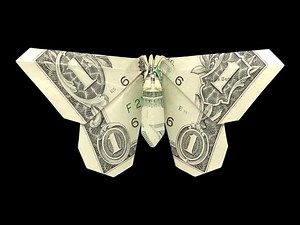 Dollar bill origami BUTTERFLY " Slideshow Tutorial " DESIGNED BY: Michael LaFosse