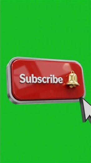 Green Screen Subscribe Button Animation | YouTube Subscribe Overlay | Free No Copyright