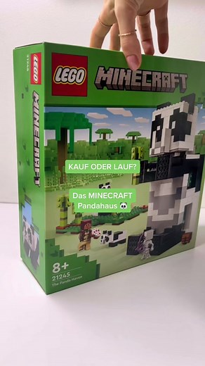 Dieser LEGO Minecraft Panda ist perfekt und sogar ein Haus 😍 wie findet ihr ihn? #legominecraft #minecraftpanda #minecrafthouse #legoaesthetic #legodeutschland
