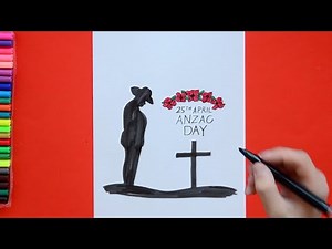 How to draw Anzac Memorial Day