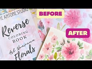 Beginners Guide to Reverse Coloring - 2 easy ways to get started in Floral Watercolor Painting!